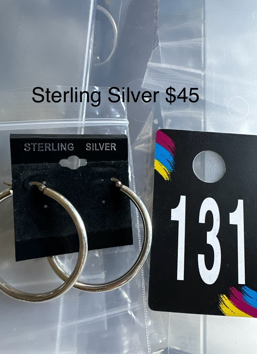 Sterling Silver Hoop Earrings