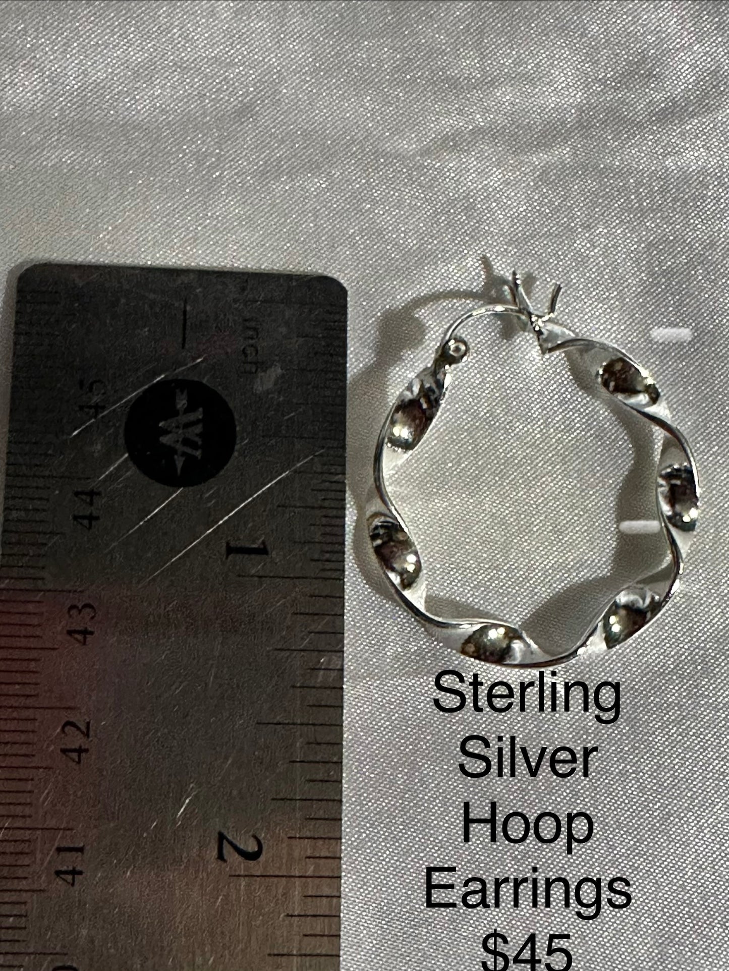 Sterling Silver Hoop Earrings