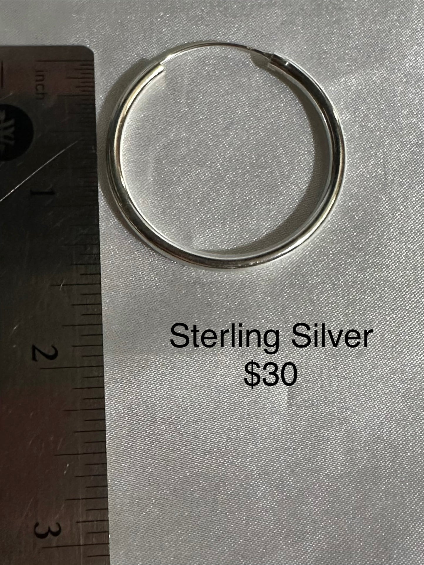 Sterling Silver Hoop Earrings