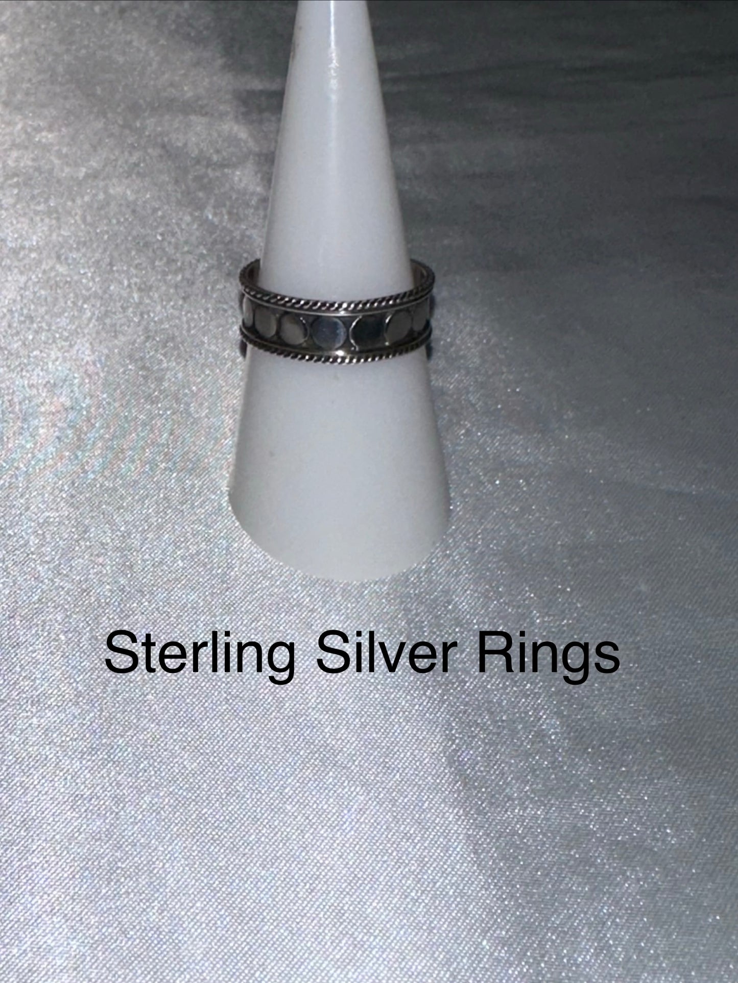 STERLING SILVER RING -SIZE 7 & 8