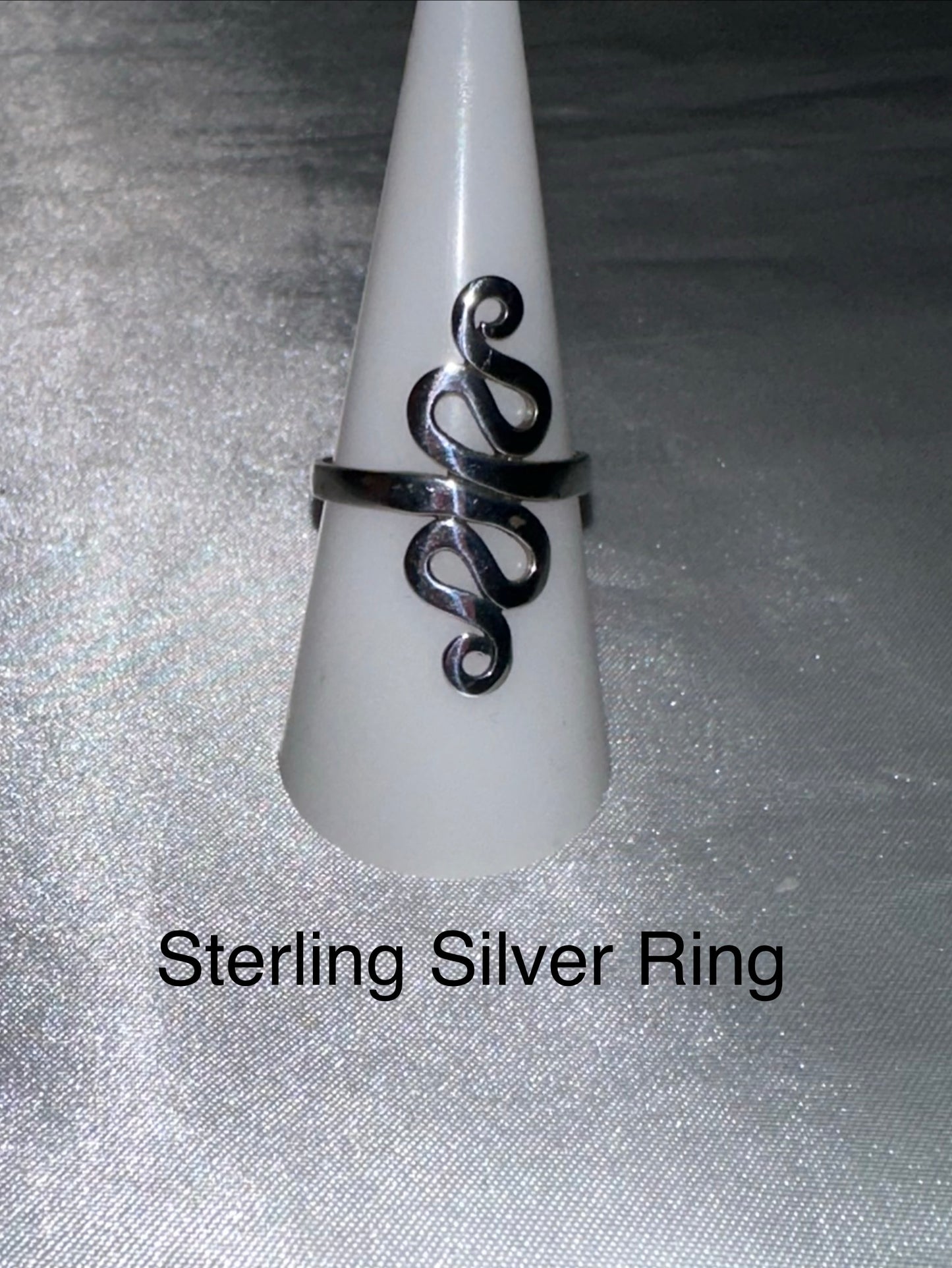 STERLING SILVER RING -SIZE 8 & 7