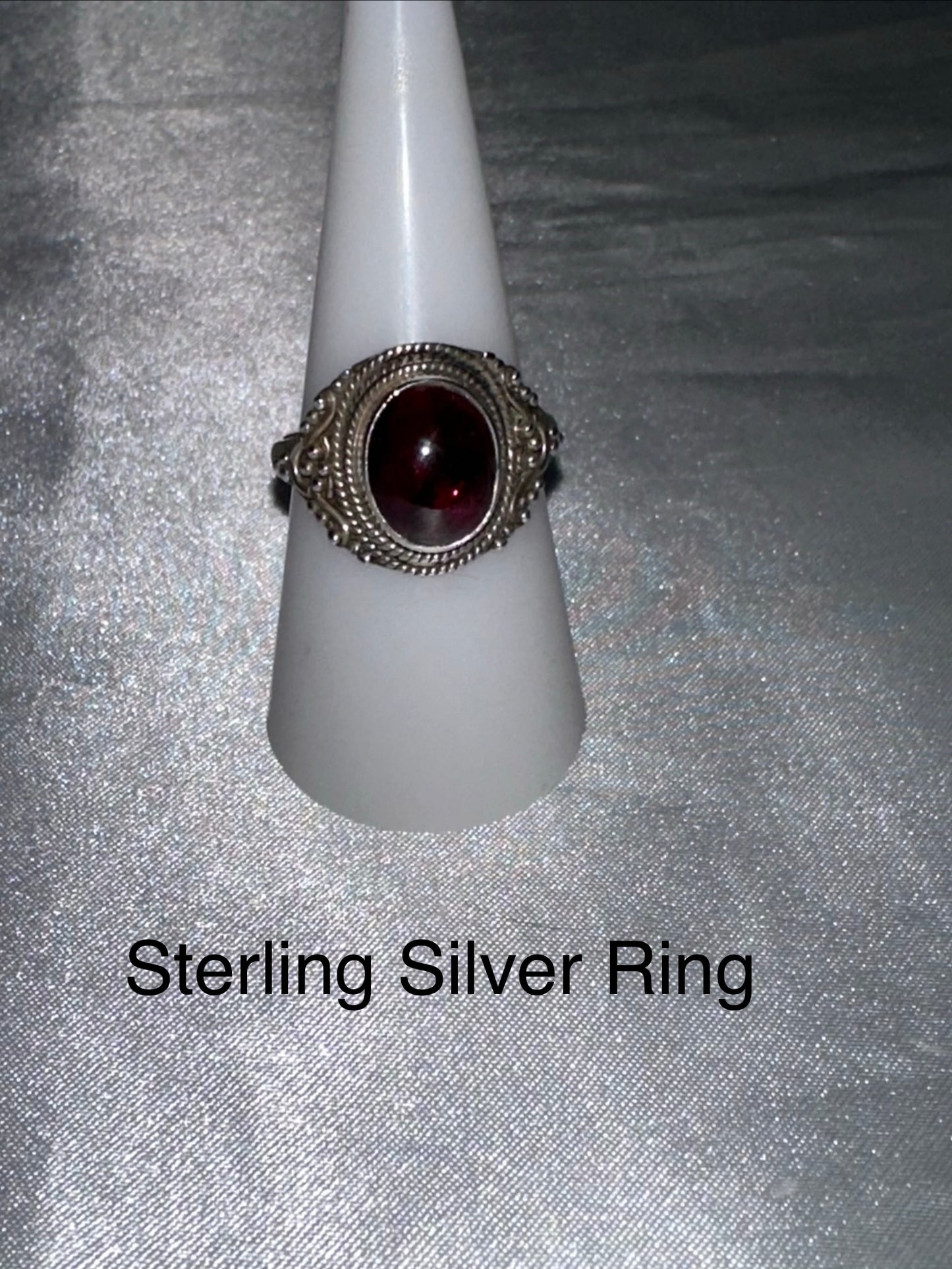STERLING SILVER RING -SIZE 8.5