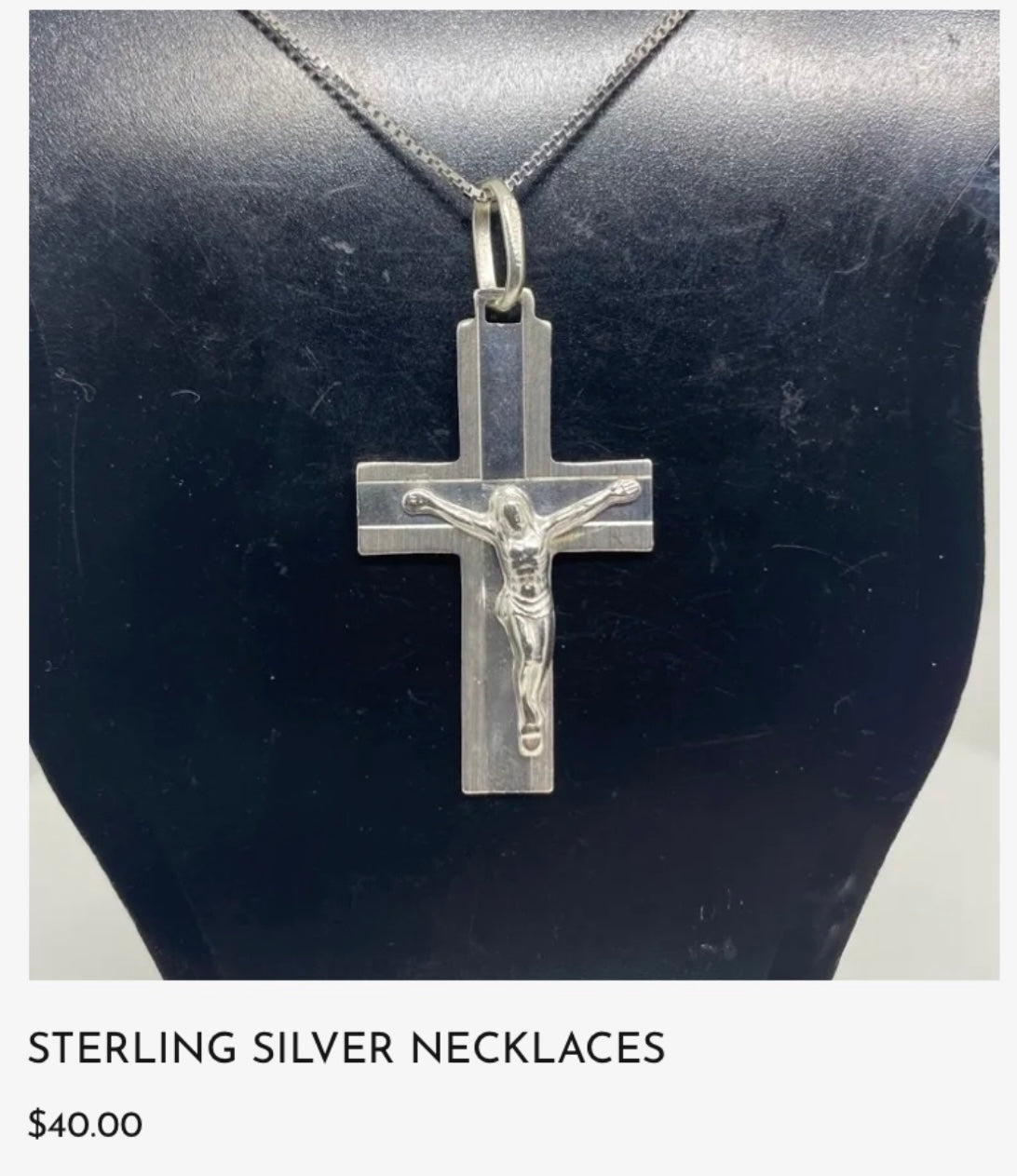 Sterling Silver Cross Necklace