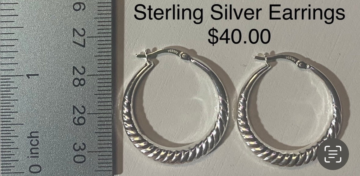 STERLING SILVER EARRINGS