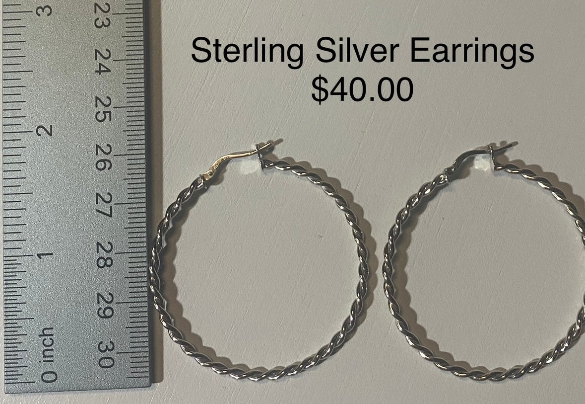 STERLING SILVER EARRINGS