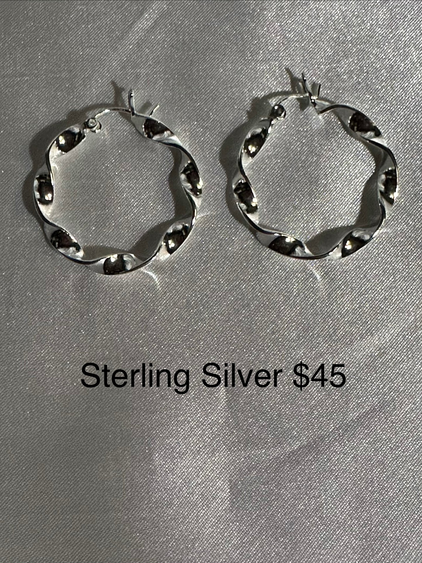 Sterling Silver Hoop Earrings