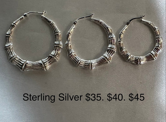 Sterling Silver Hoop Earrings
