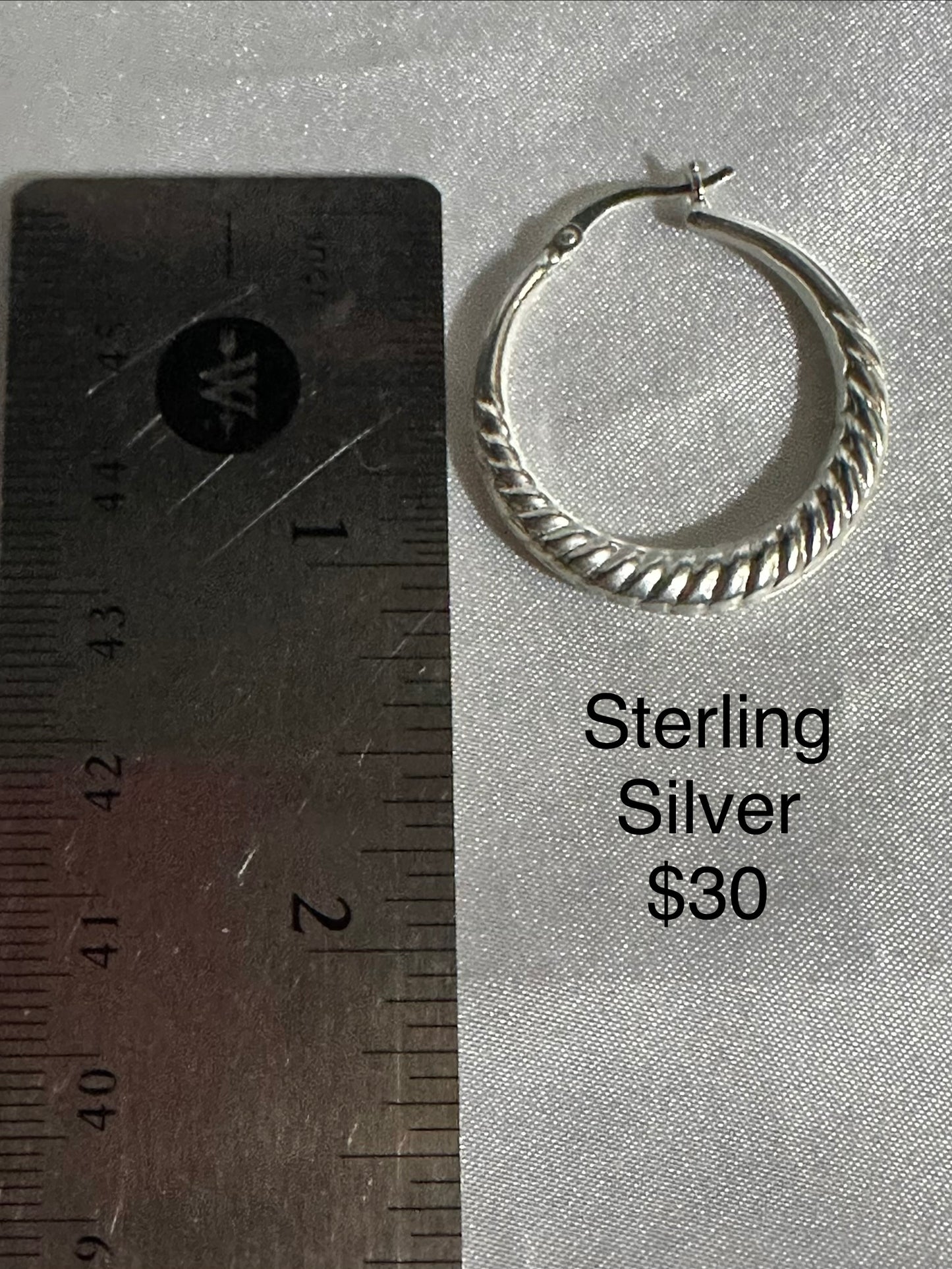 Sterling Siver Hoop Earrings