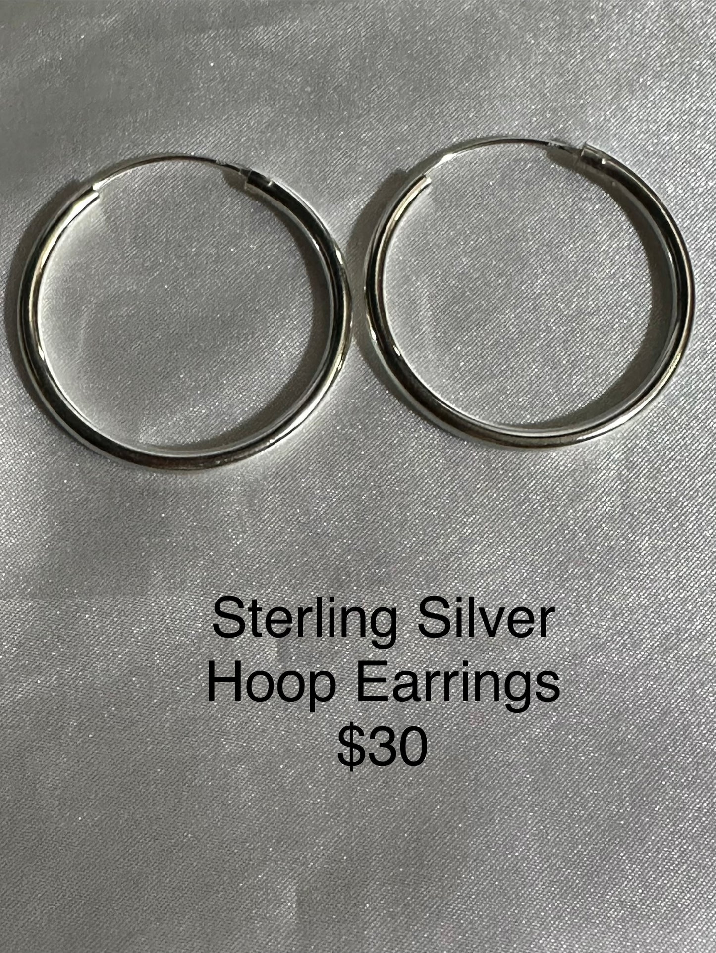 Sterling Silver Hoop Earrings