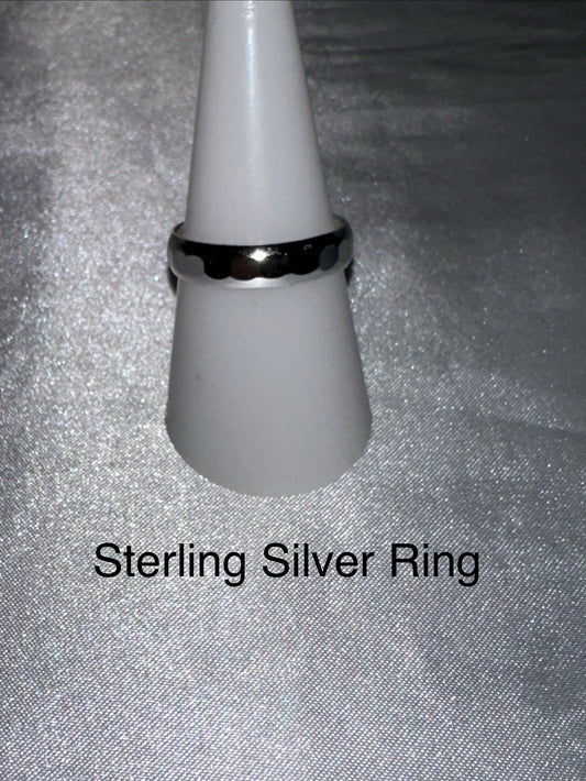 STERLING SILVER RING -SIZE  8