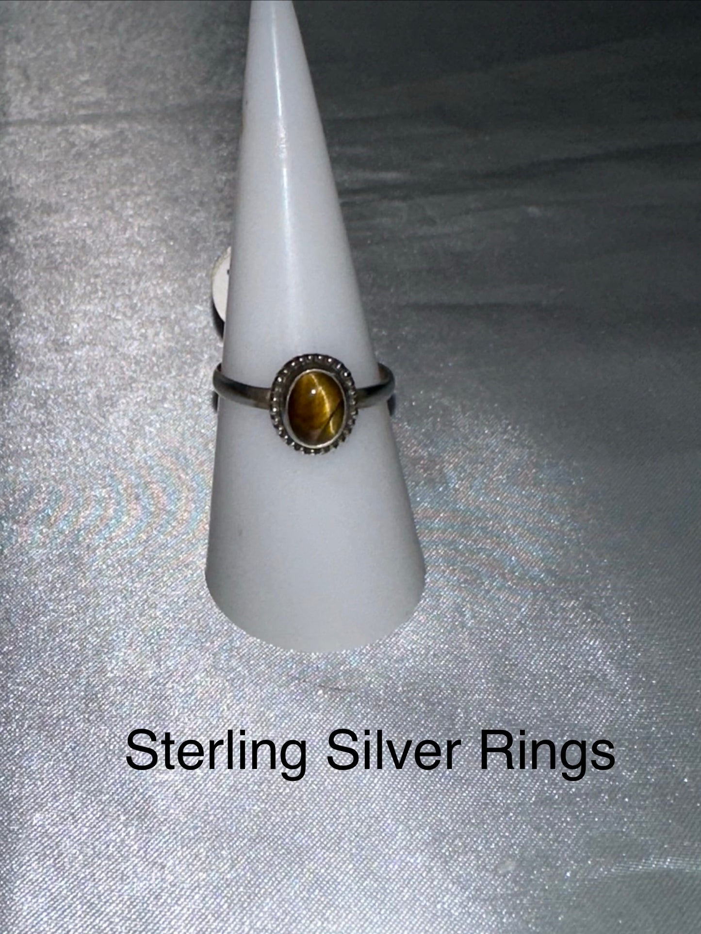 STERLING SILVER RING -SIZE 4.5 & 5.5 & 7 & 8